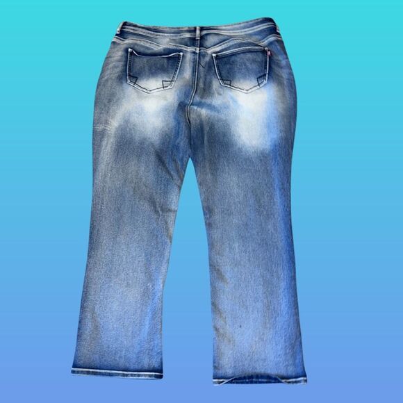 Plus Size European Brand Ms She Stretch Denim Jeans Size US 22 40x30 #70 - Picture 3 of 6